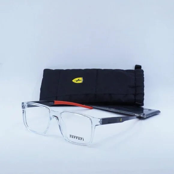 🕶️ New Ferrari Scuderia FZ8013D 513 54mm Eyeglasses - Transparent Frame